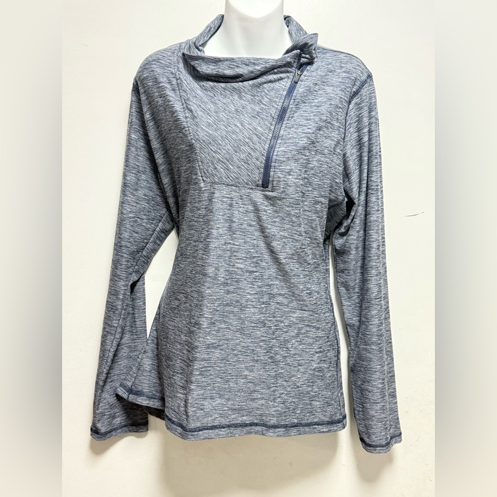 New Balance Women's Heathered Blue Sweatshirt Size XL